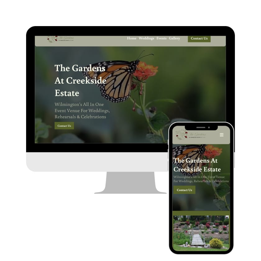 Wedding venue website